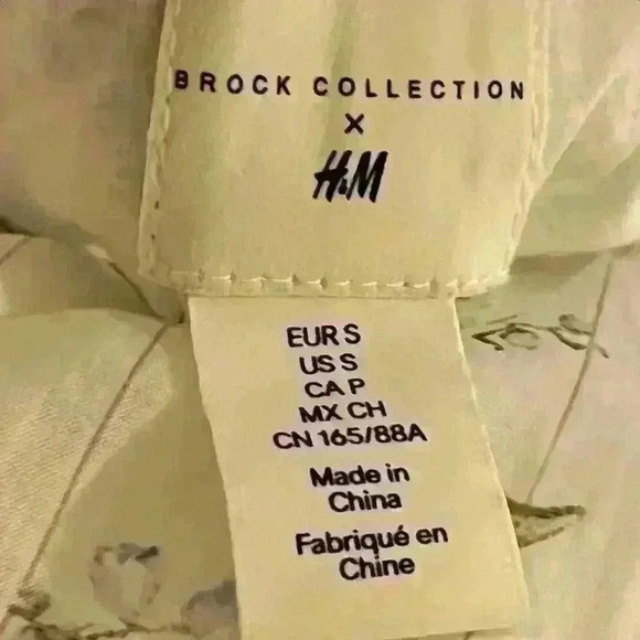 Brock Collection X H&M Floral Print Lyocell Mini Dress Size Small Bubble Hem EUC - Picture 8 of 9